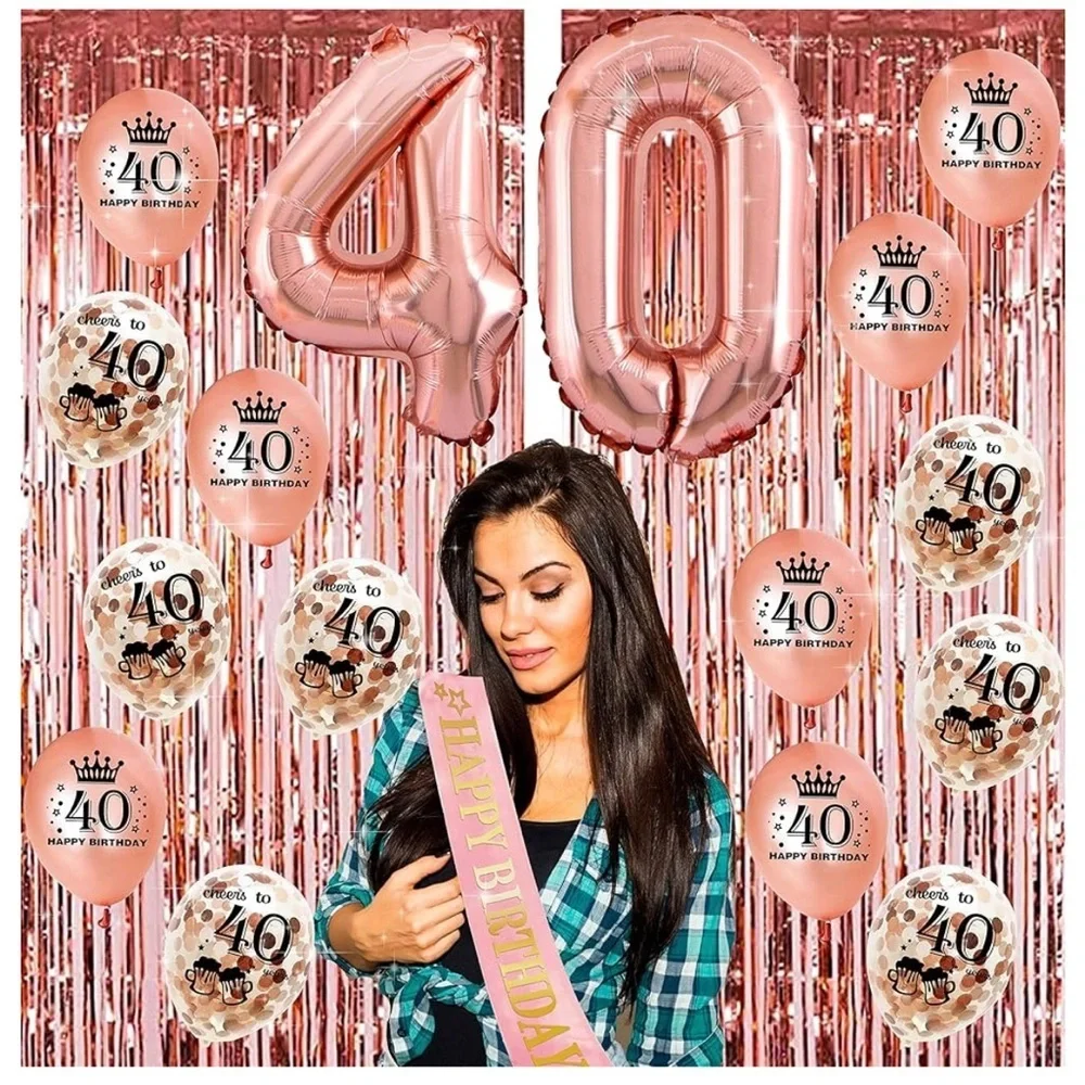 40th Birthday Party Decoration Set